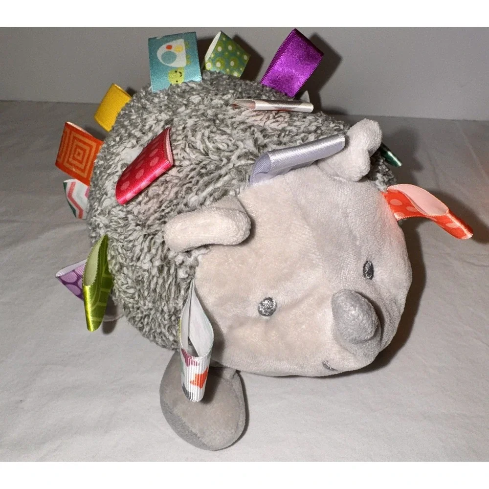 Taggies Hedgehog & Melissa Doug K's Kids Rainbow Fish Sensory Crinkle Plush Lot - Picture 11 of 16